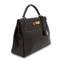 Hermès, Kelly 32 in Ebene Box Leather