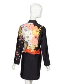 DRIES VAN NOTEN, PRINTED SILK ROBE