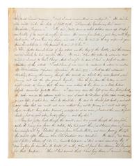 [CIVIL WAR]. THAYER, William Henry. Autograph letter signed ("Wm. Henry Thayer") as regimental surgeon, 14th New Hampshire Infantry, describing the wounding, treatment, and death of his fellow soldier Colonel Alexander Gardiner who was mortally injured at the Battle of Opequan. Winchester, VA, 9 October 1864.