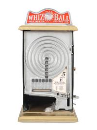 A Pace Manufacturing Co. 1 Cent 'Whiz Ball' Countertop Skill Game