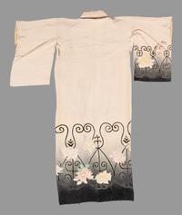 Three Japanese Embroidered Silk Kimono