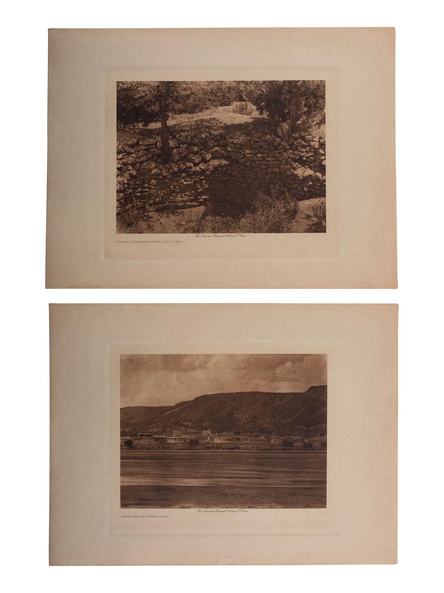 [NATIVE AMERICANS]. CURTIS, Edward S., photographer. A portfolio of 18 volume photogravures of Southwestern and Plains subjects.