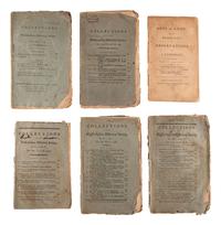 [POLITICS]. Six issues Collections of the Massachusetts Historical Society, including three inscribed by General Benjamin Lincoln (1733-1810) .