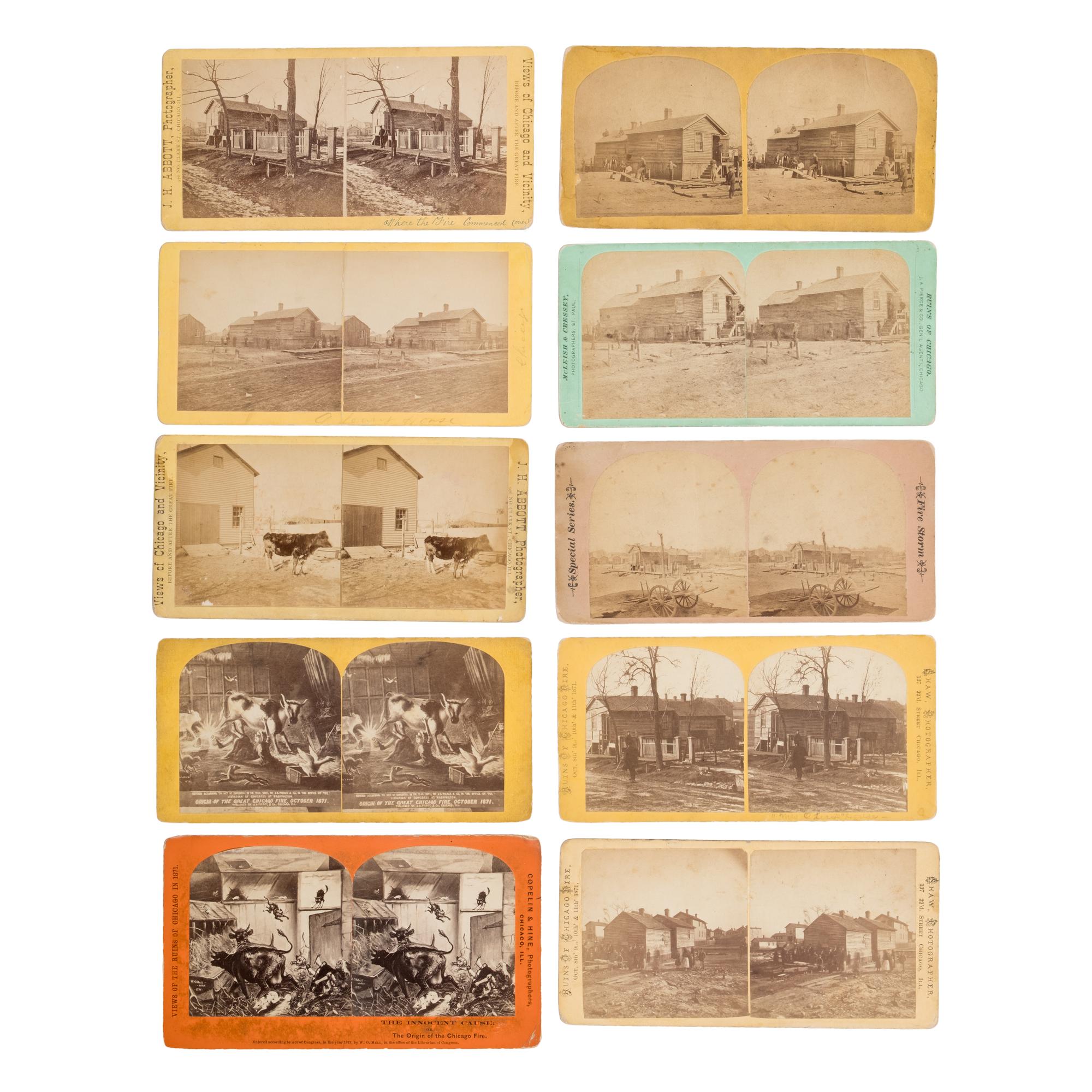 [Chicago Fire]. Crosby, L.V.H., artist. Origin of the Chicago Fire. October 9th, 1871. Washington: H.M. Kinsley, 1871.