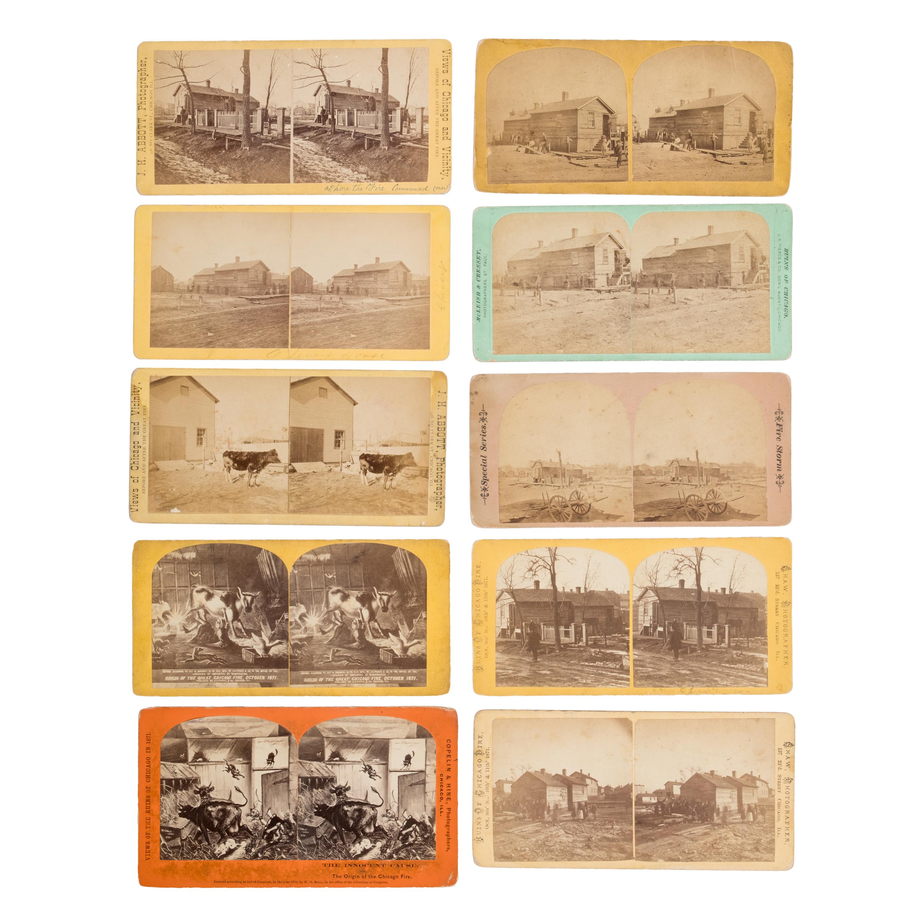 [Chicago Fire]. Crosby, L.V.H., artist. Origin of the Chicago Fire. October 9th, 1871. Washington: H.M. Kinsley, 1871.
