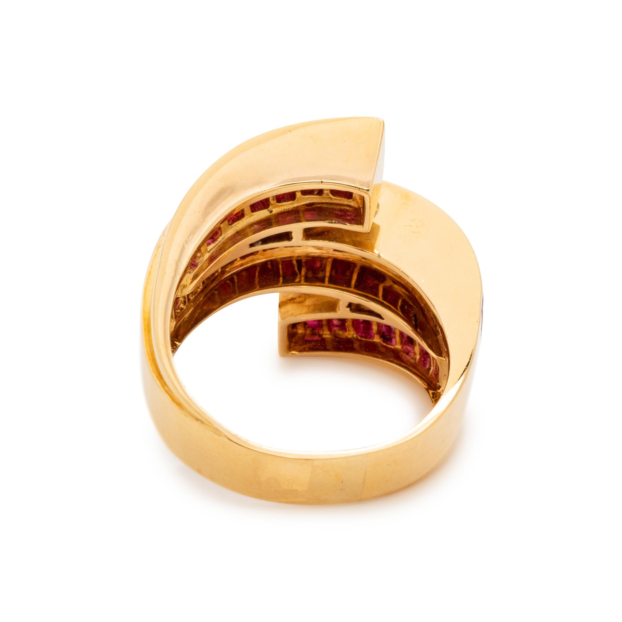 CHARLES KRYPELL, RUBY AND DIAMOND RING