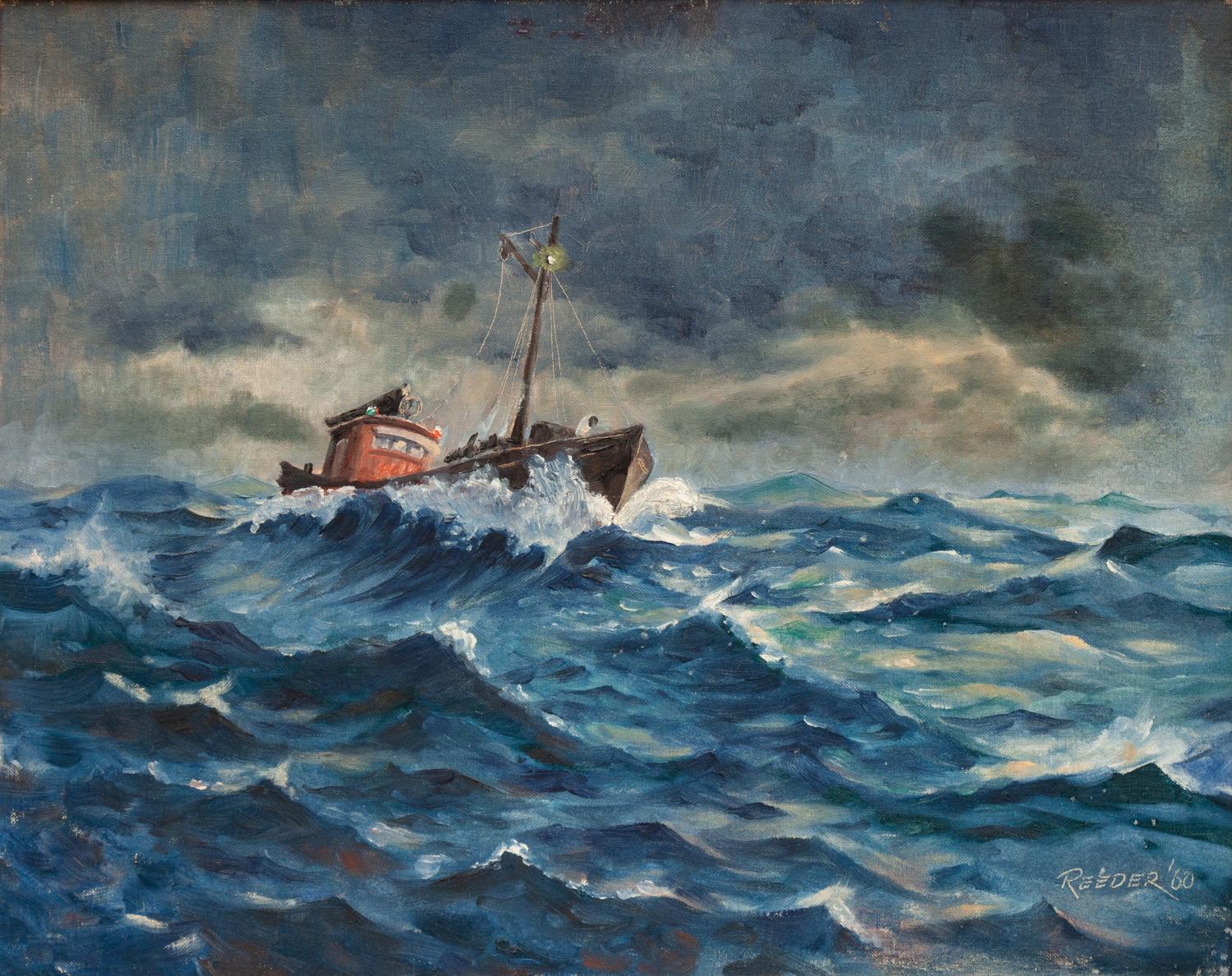 Tugboat at Sea , 1960