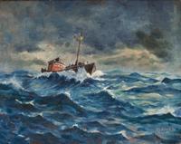 Tugboat at Sea , 1960
