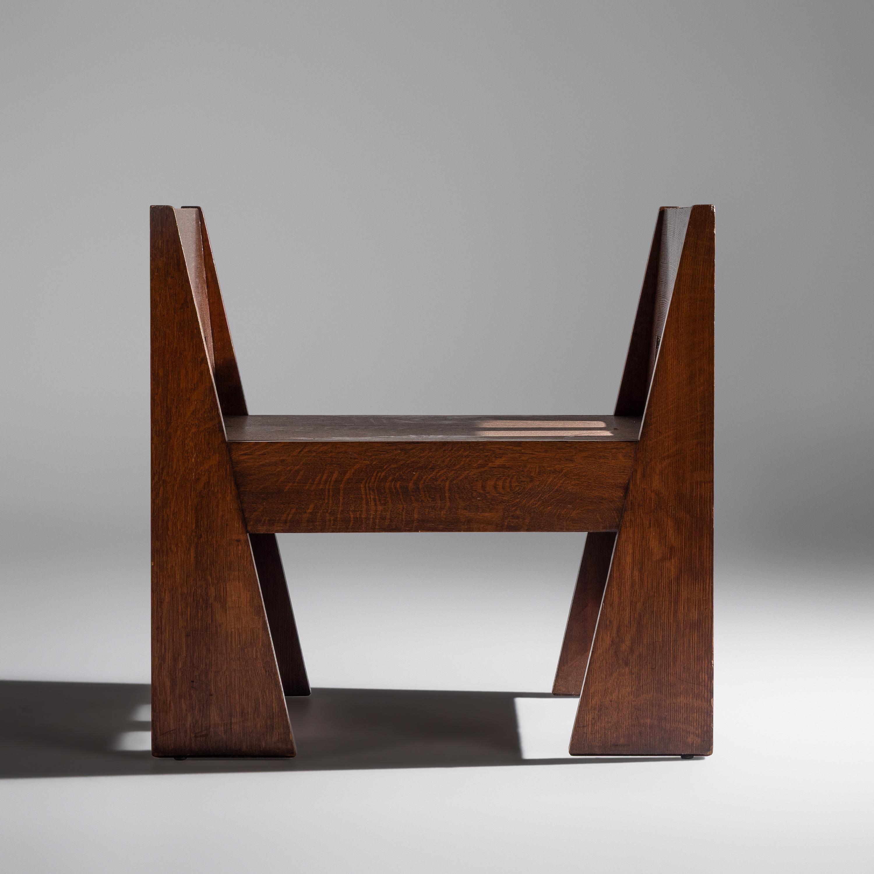 Charles Limbert (American, 1854–1923) — Hall Seat, model 243, c. 1905-18