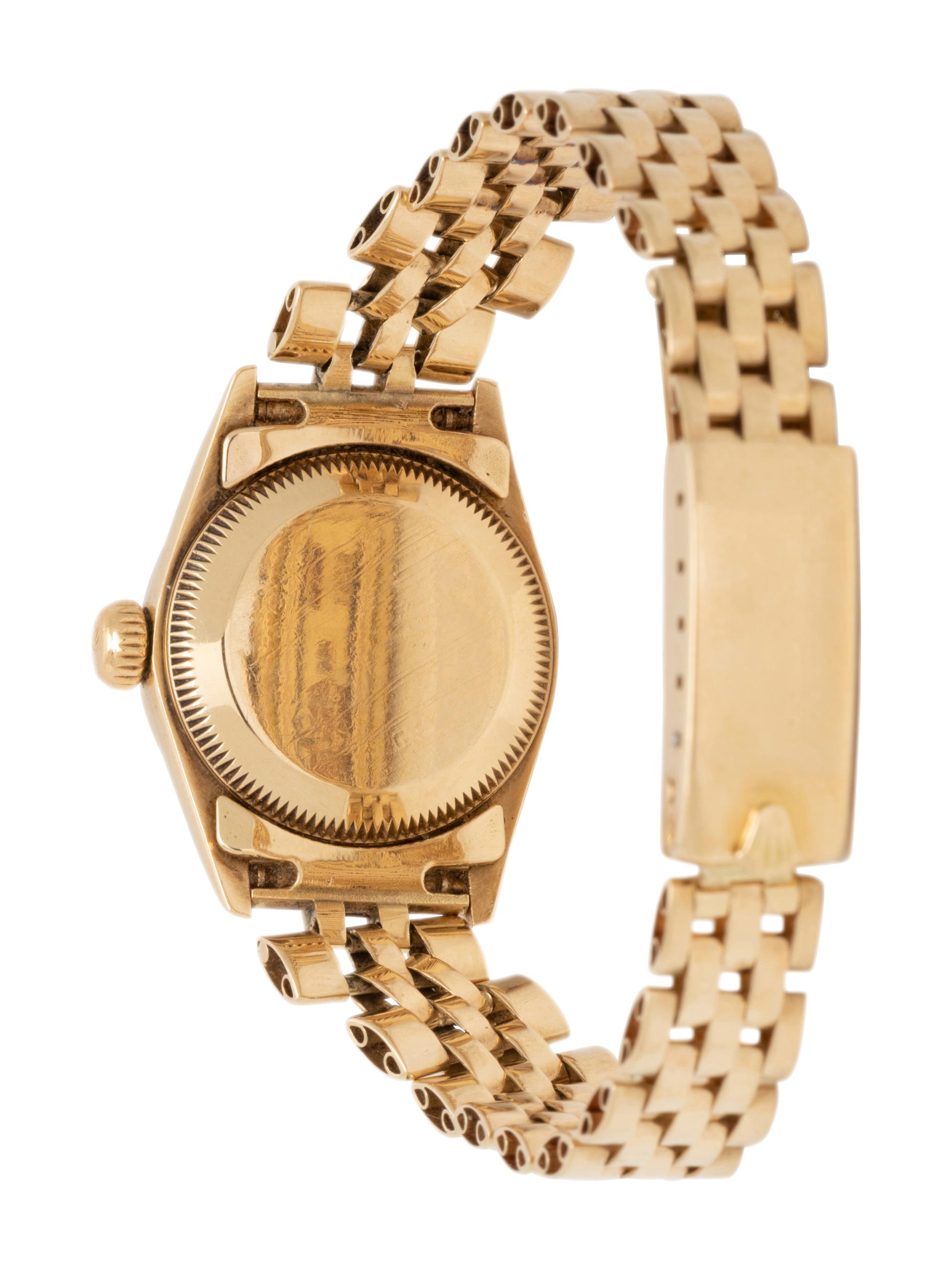 ROLEX, REF. 67197 14K YELLOW GOLD 'OYSTER PERPETUAL' WATCH
