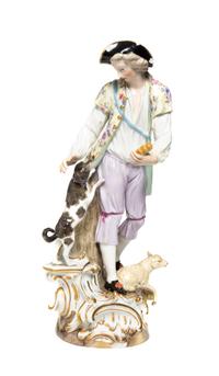 A Meissen Porcelain Figural Group, Height 11 1/4 inches.