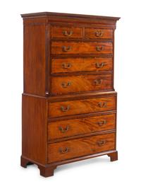 A George III Mahogany Chest-on-Chest