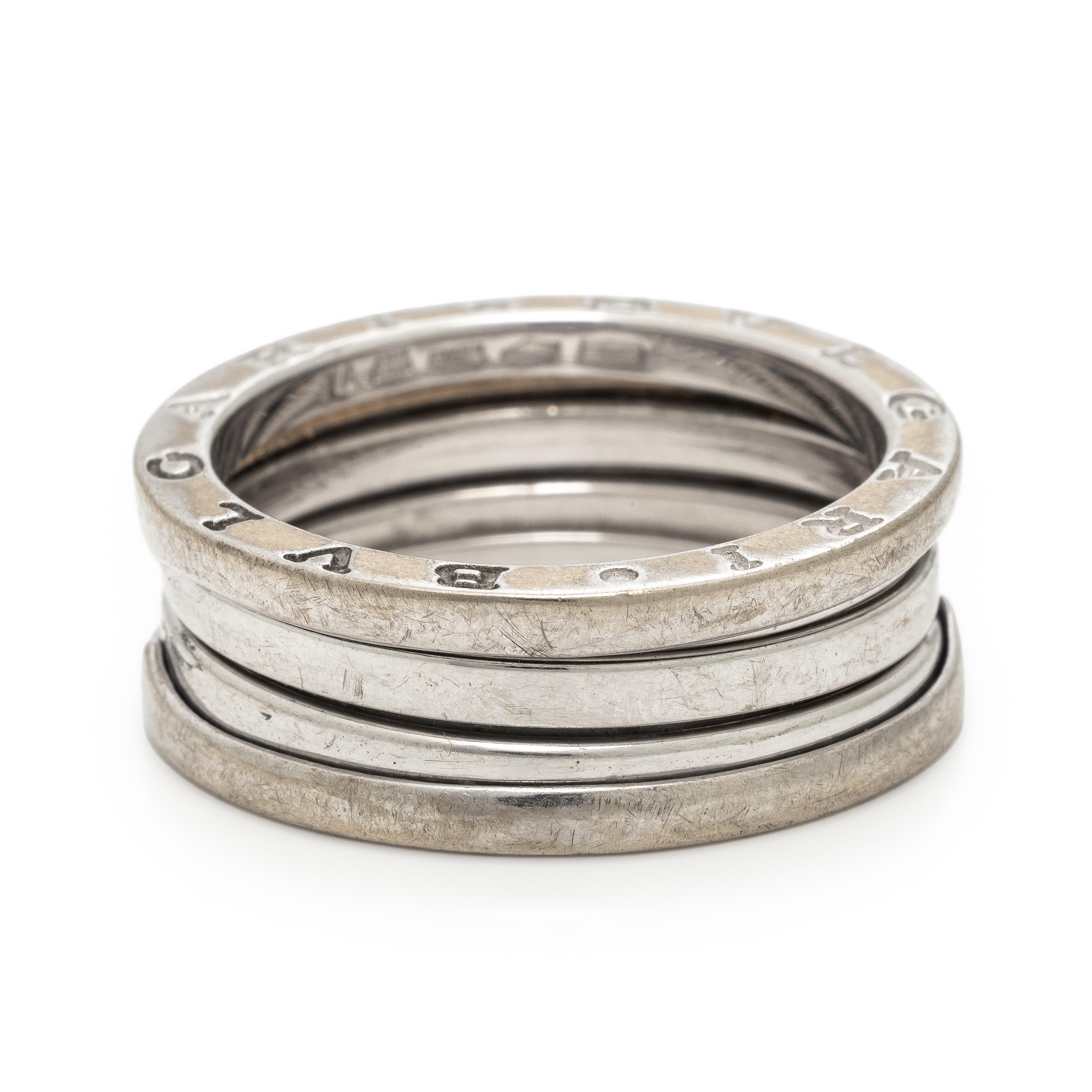 Bulgari, 'B.Zero1', White Gold Ring