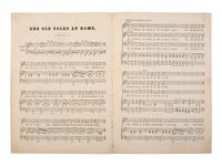 [ENTERTAINMENT - MUSIC]. Jim Crow, the American Mountebank performing at the Grand Theatre . London: S.W. Fores, ca 1830s. [ With: ] The Old Folks at Home . Illustrated sheet music.