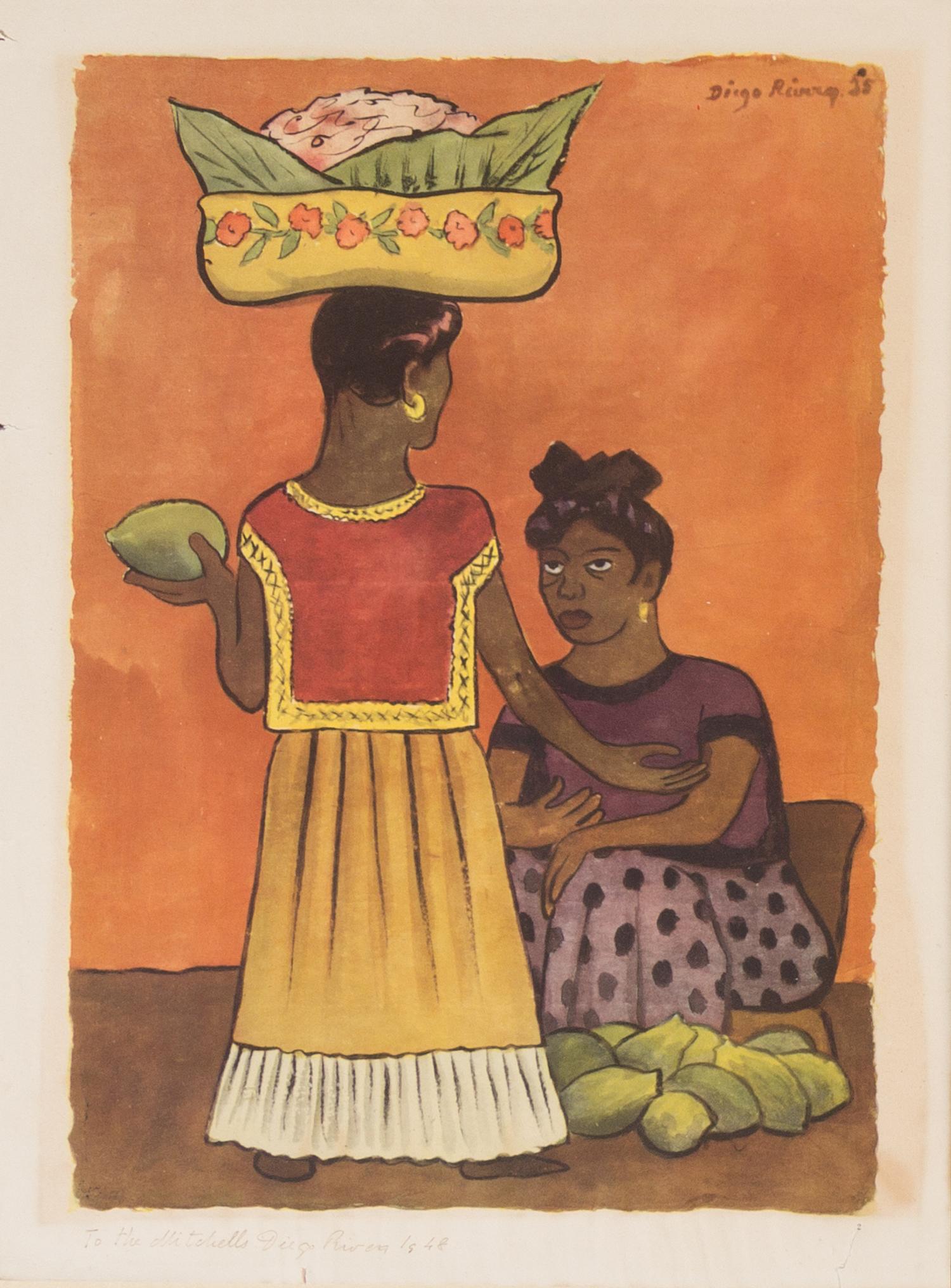 After Diego Rivera, (Mexican, 1886-1957), Acuarelas, 1935-1945 (portfolio of 19 of 25 lithographs with original jacket)