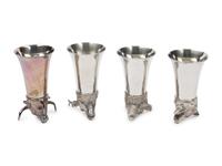 Four Northern European Stirrup Cups
