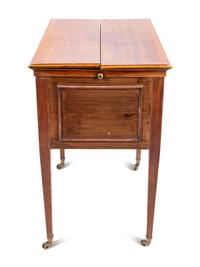 An English Mahogany and Cut Glass Liquor Cabinet by Waring & Gillow Ltd.