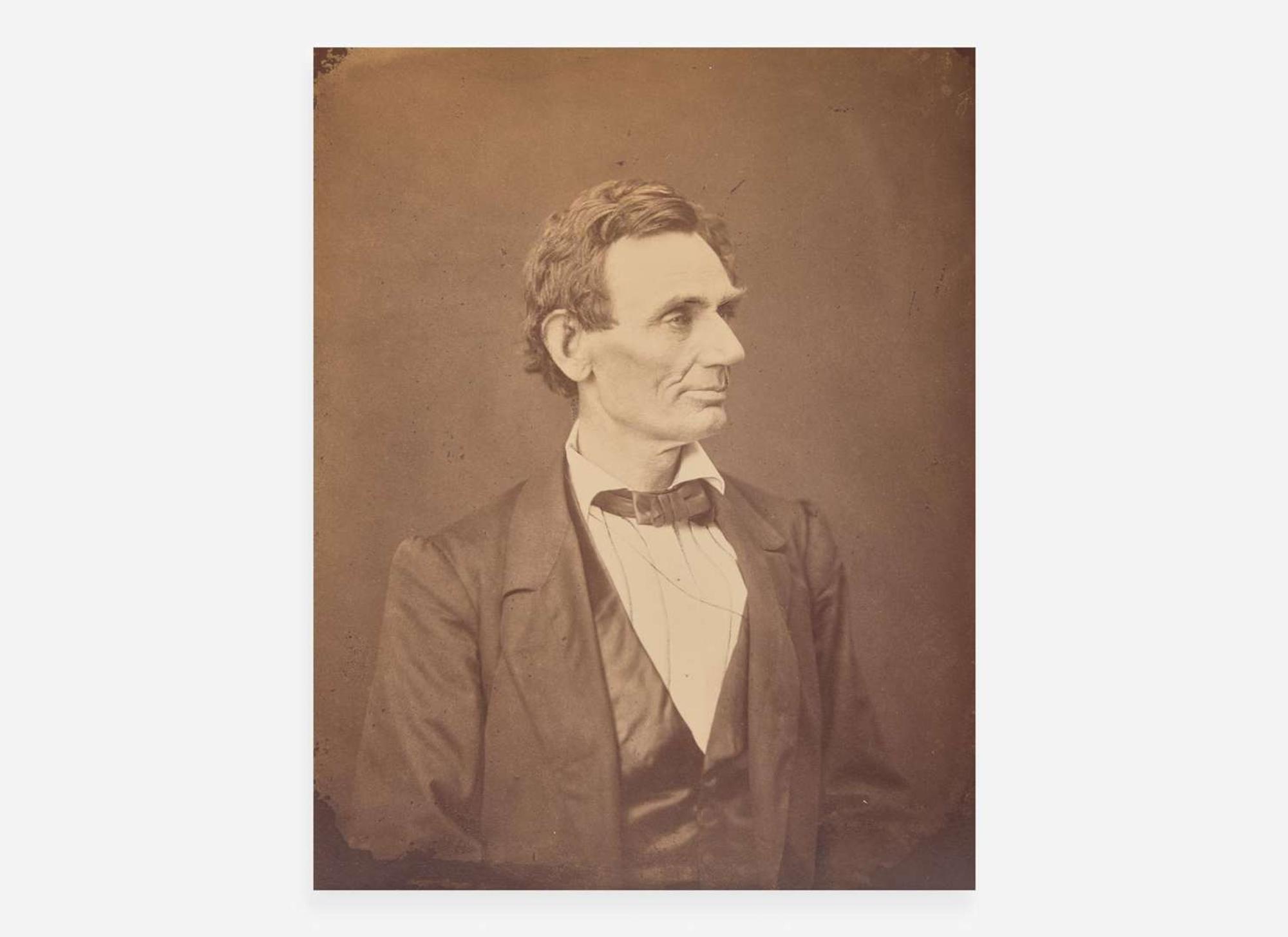 [Presidential] [Lincoln, Abraham]: Photographic Portrait