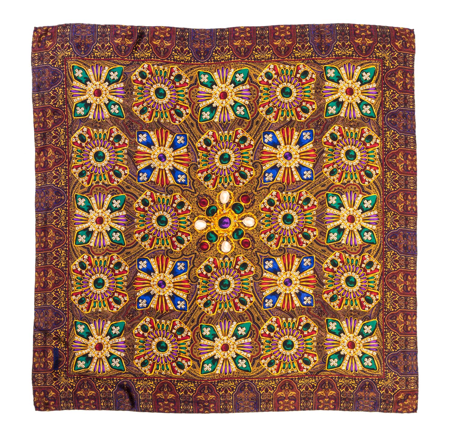 A Chanel Silk Scarf, 36" x 36".