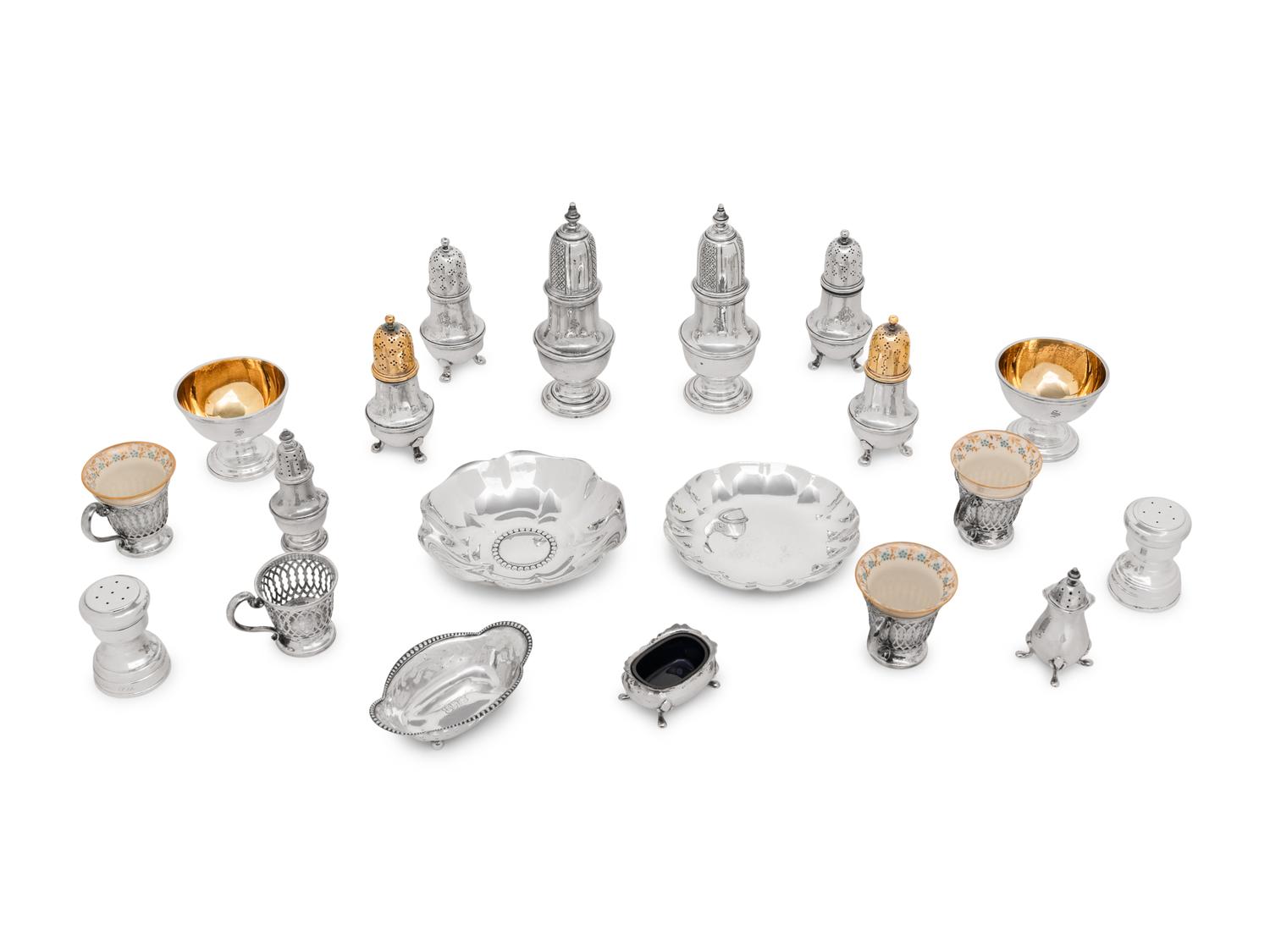 An Assembled Collection of Tiffany and Co. Silver Table Articles