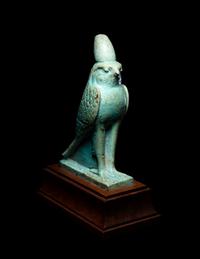 An Egyptian Faience Horus Falcon