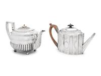 Two George III Silver Teapots