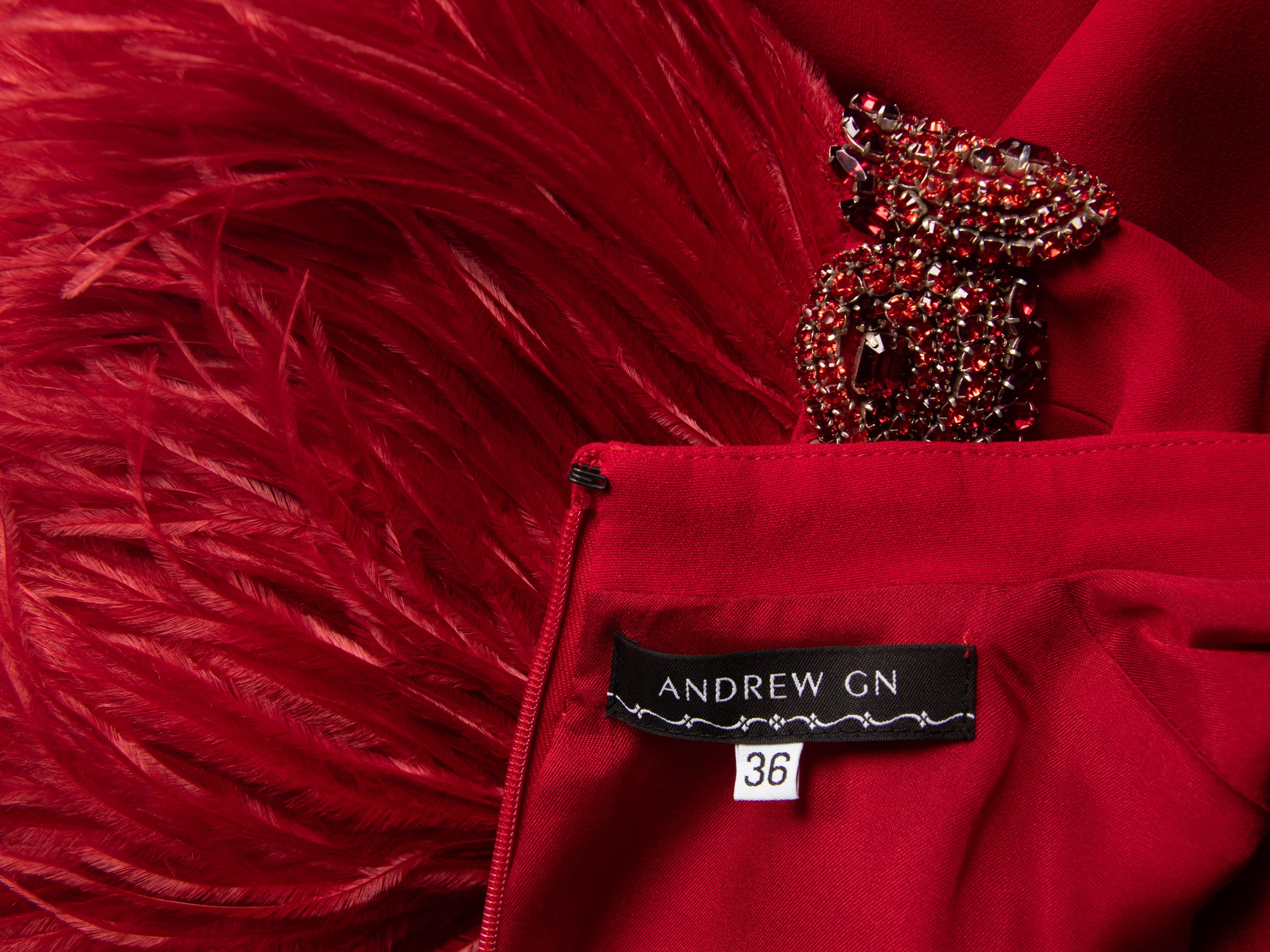 Andrew Gn Red Dress