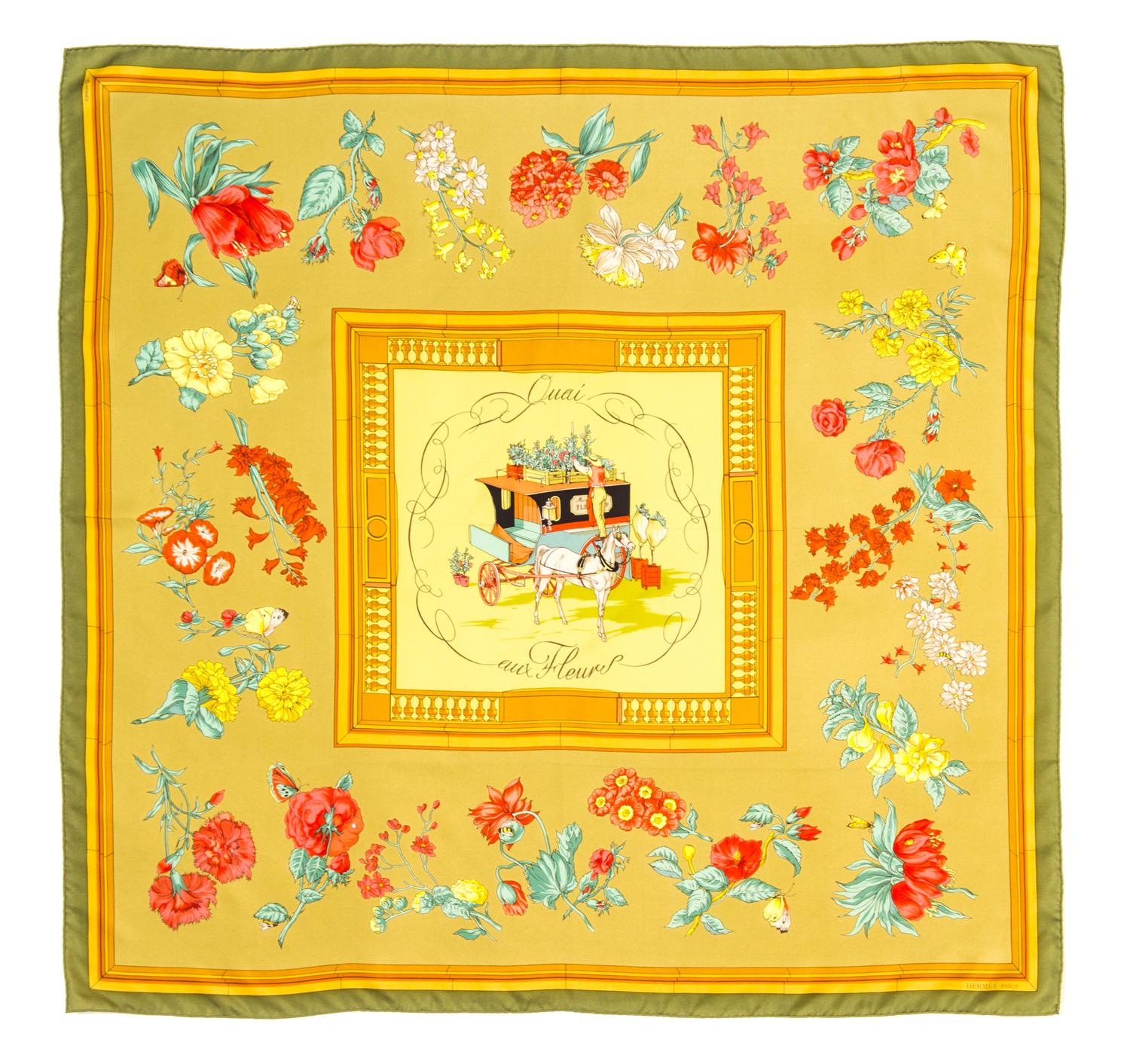 An Hermes 90cm Silk Scarf, 36" x 36".
