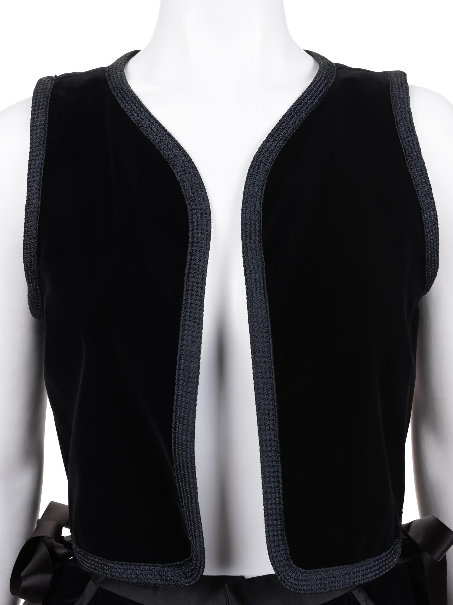 Yves Saint Laurent Rive Gauche Two-Piece Velvet Ensemble, 1970s