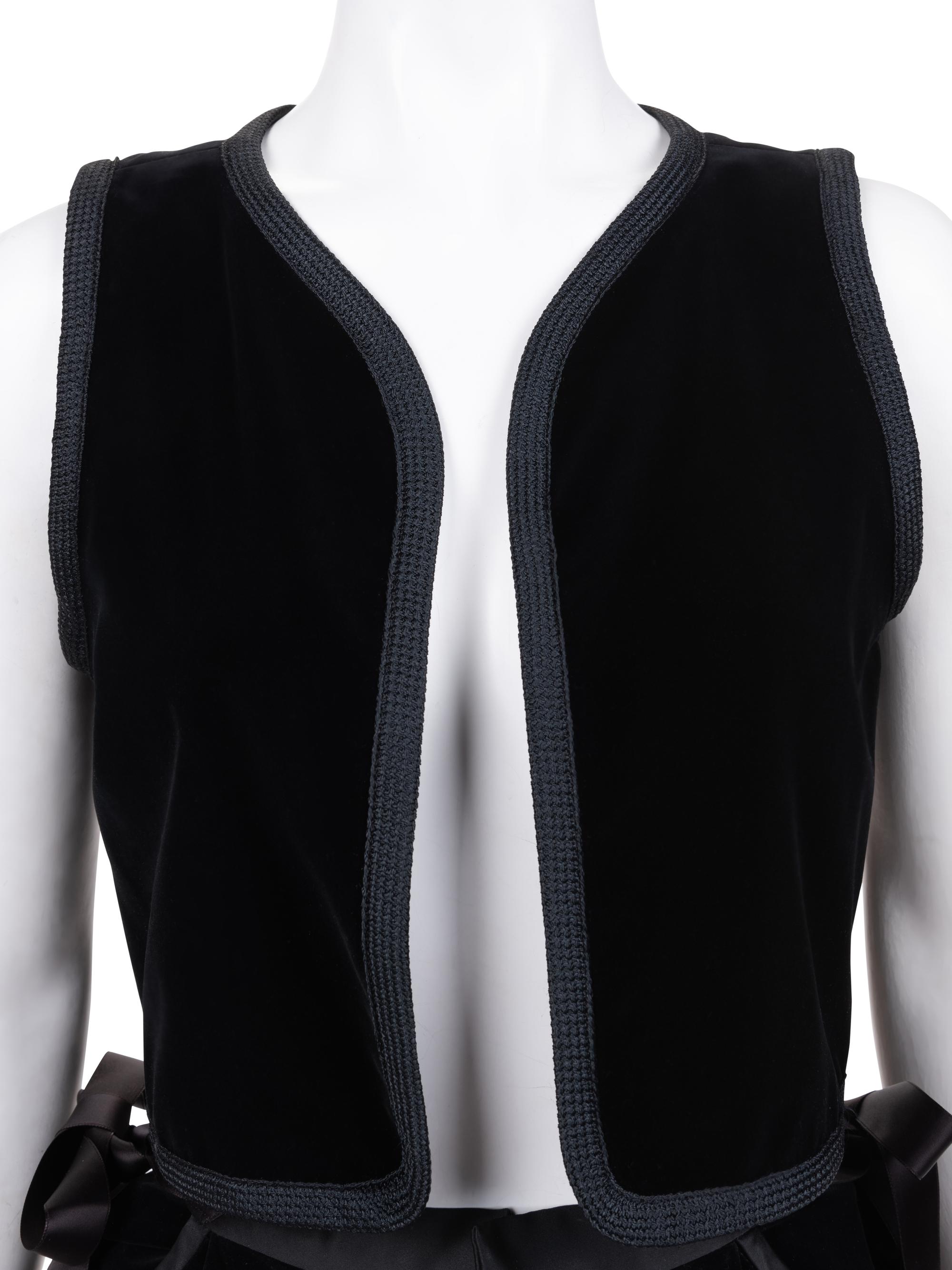 Yves Saint Laurent Rive Gauche Two-Piece Velvet Ensemble, 1970s