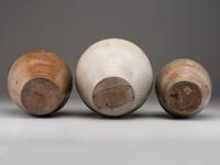 Three Cobalt Decorated Stoneware Jugs