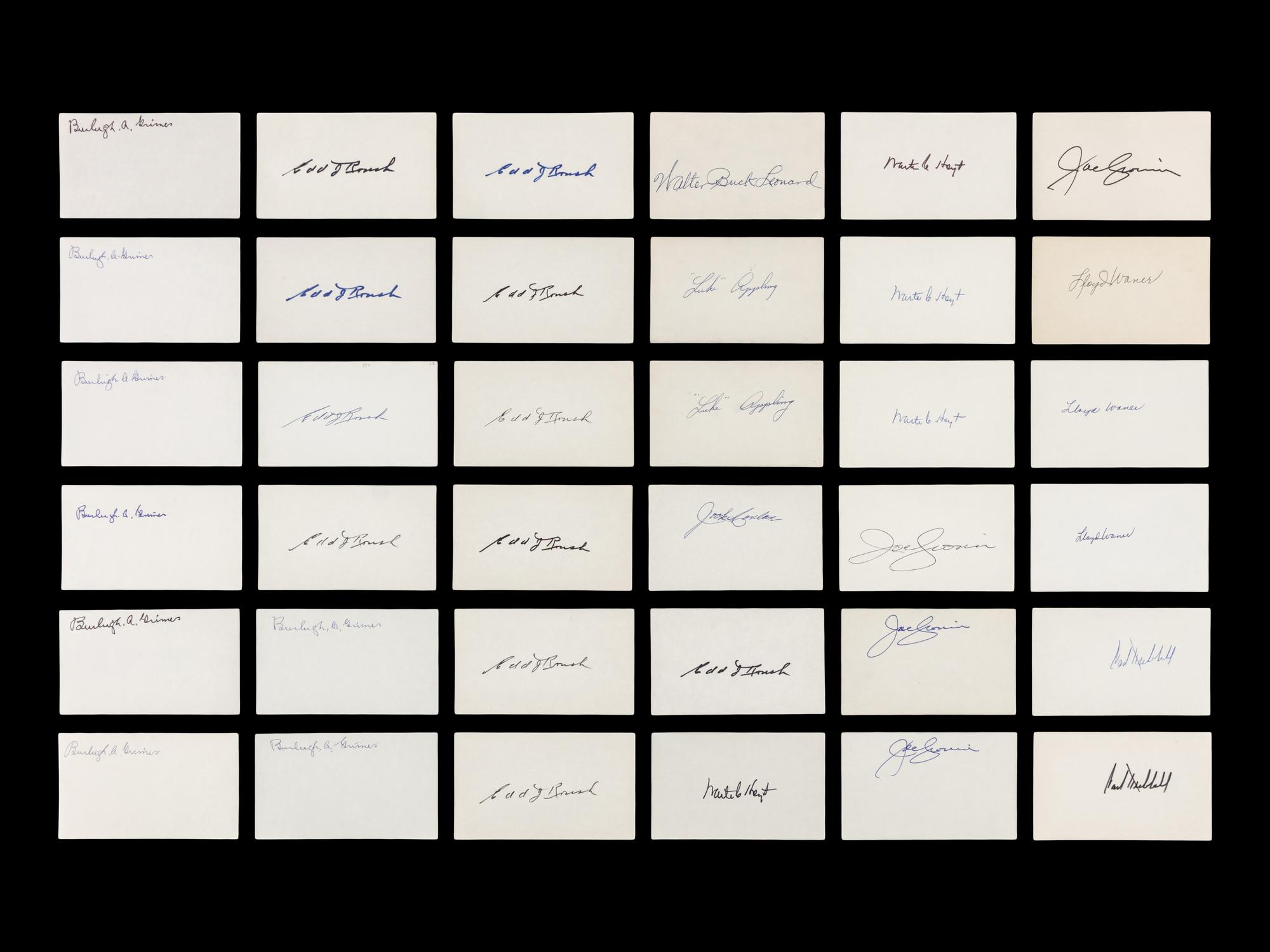 A Large Collection of Assorted Baseball Autographs