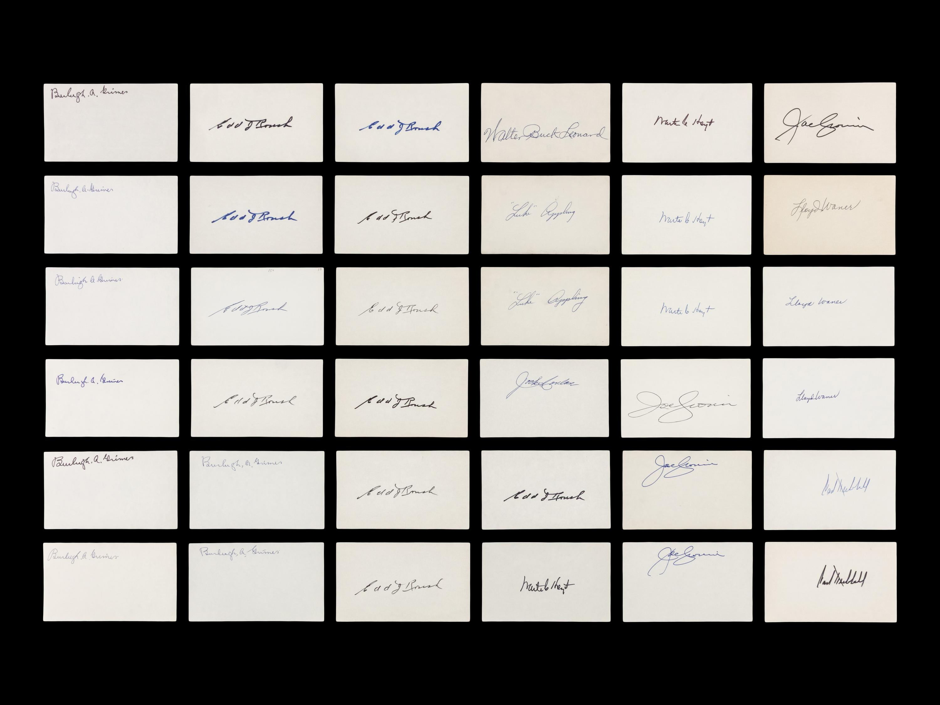A Large Collection of Assorted Baseball Autographs