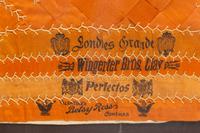 A Folk Art Silk Cigar Ribbon Display