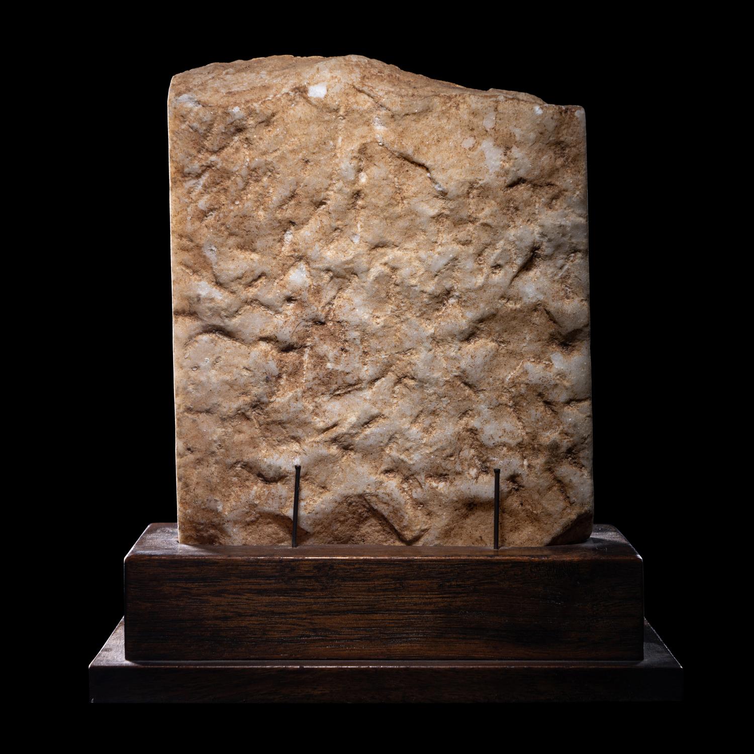 A Neoclassical Marble Relief Fragment with Janus