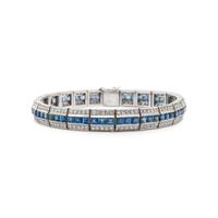 SAPPHIRE AND DIAMOND BRACELET