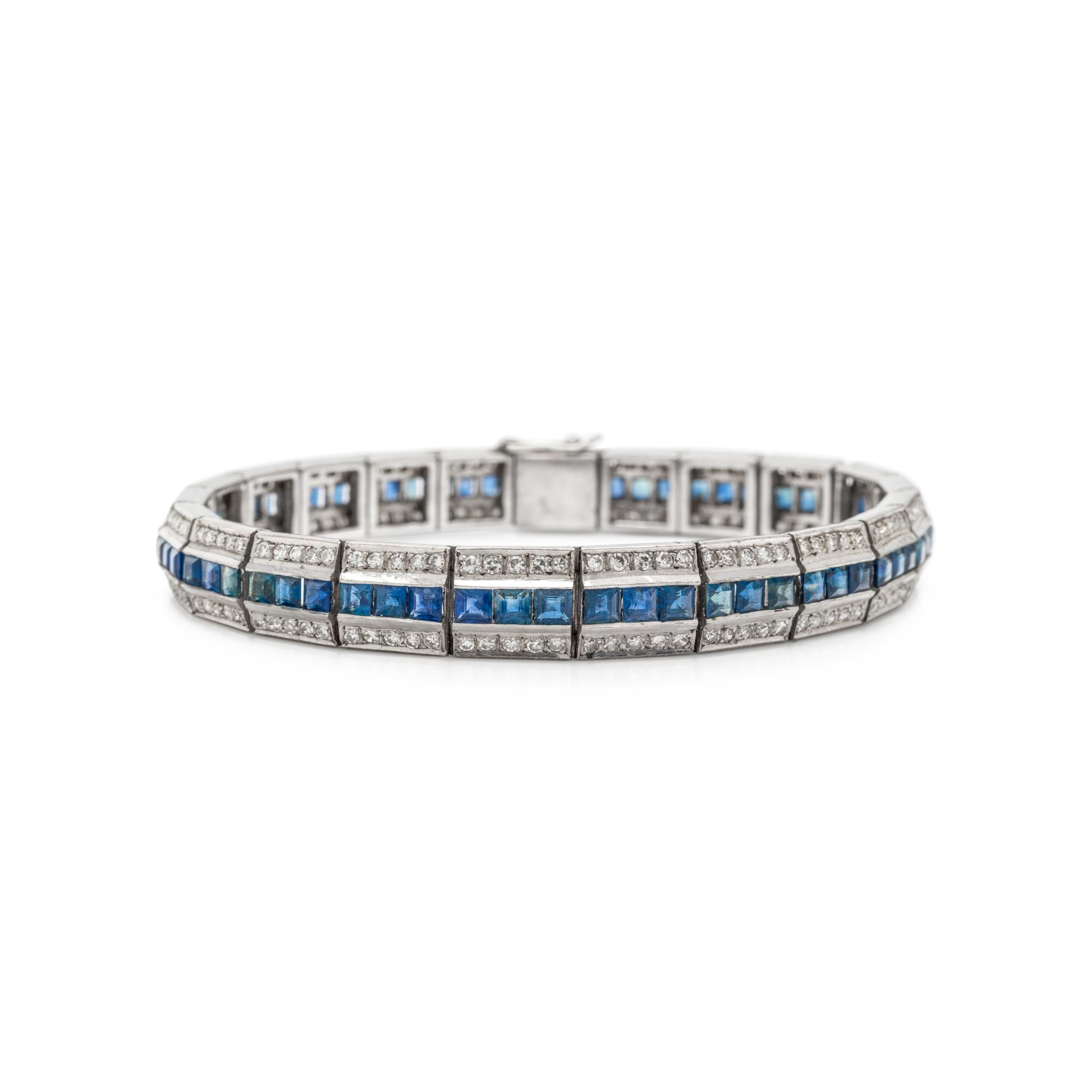 SAPPHIRE AND DIAMOND BRACELET