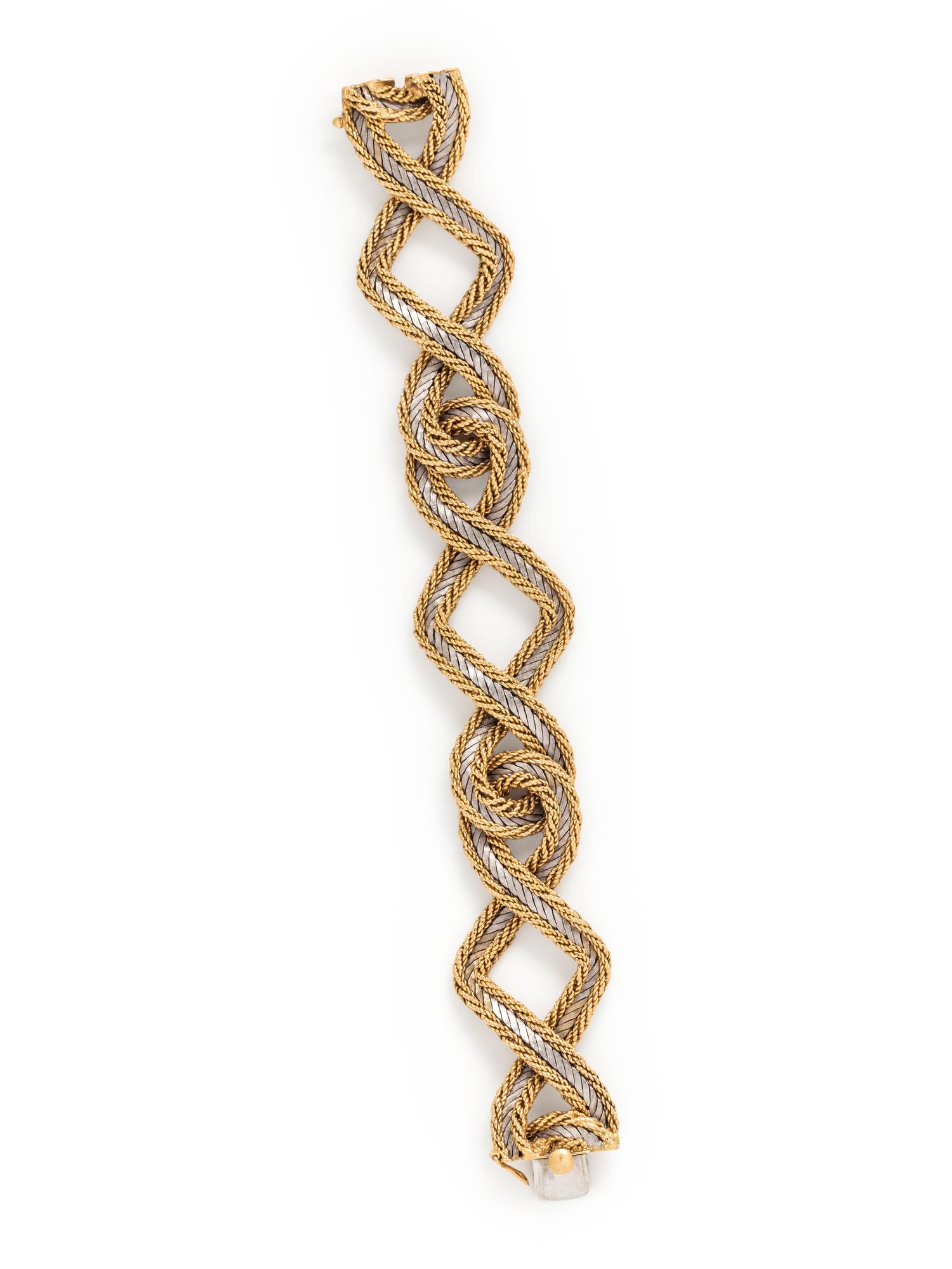 SPRITZER & FUHRMANN, BICOLOR GOLD BRACELET