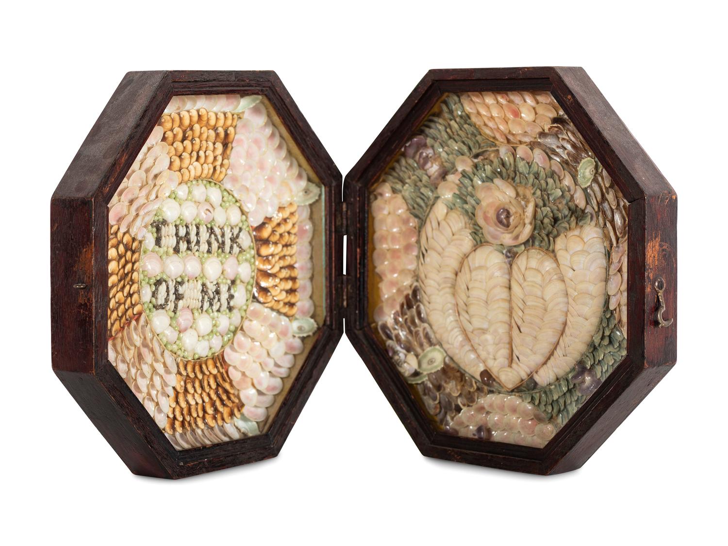 A Shellwork Double Sailor's Valentine