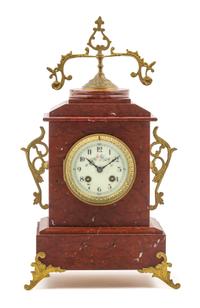 A French Gilt Metal Mounted Marble Mantel Clock