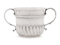 A George I Britannia Silver Caudle Cup