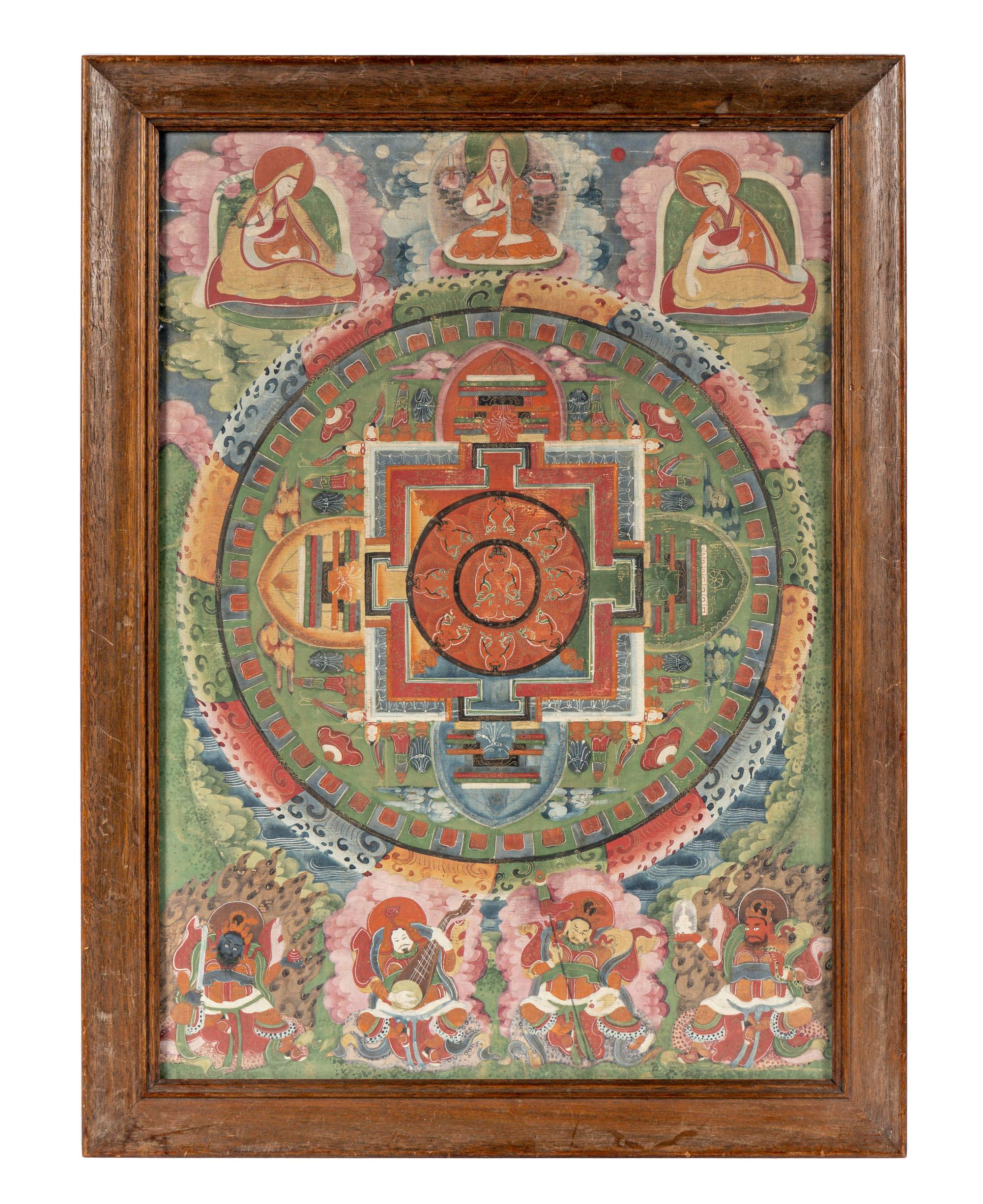 A Tibetan Mandala Thangka of Amitayus
