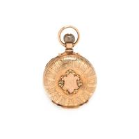 CALHOUN, 14K PINK GOLD HUNTER CASE POCKET WATCH