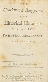 [Americana] [Constitution] Urban, Sylvanus (Edward Cave): The Gentleman's Magazine: And Historical Chronicle...For the Year MDCCLXXXVII