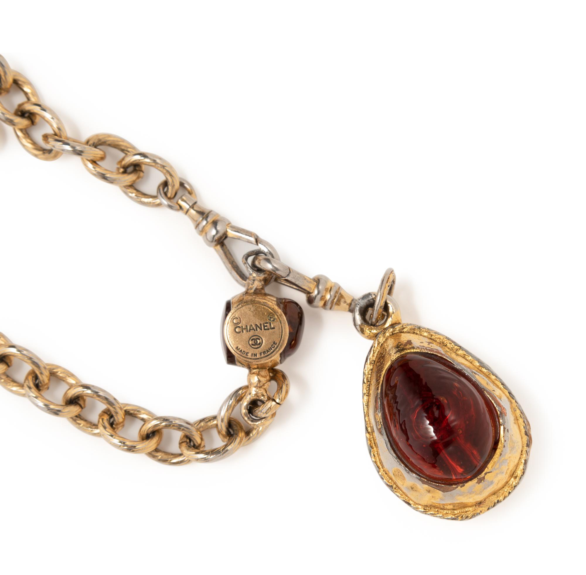 Two Chanel Necklaces and Three Pendants, 1970-90s