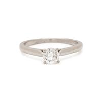 CARTIER, PLATINUM AND DIAMOND RING