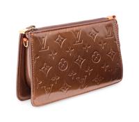 LOUIS VUITTON, BRONZE PATENT LEATHER HANDBAG