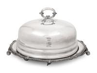 An English Silver-Plate Cloche and Warming Dish