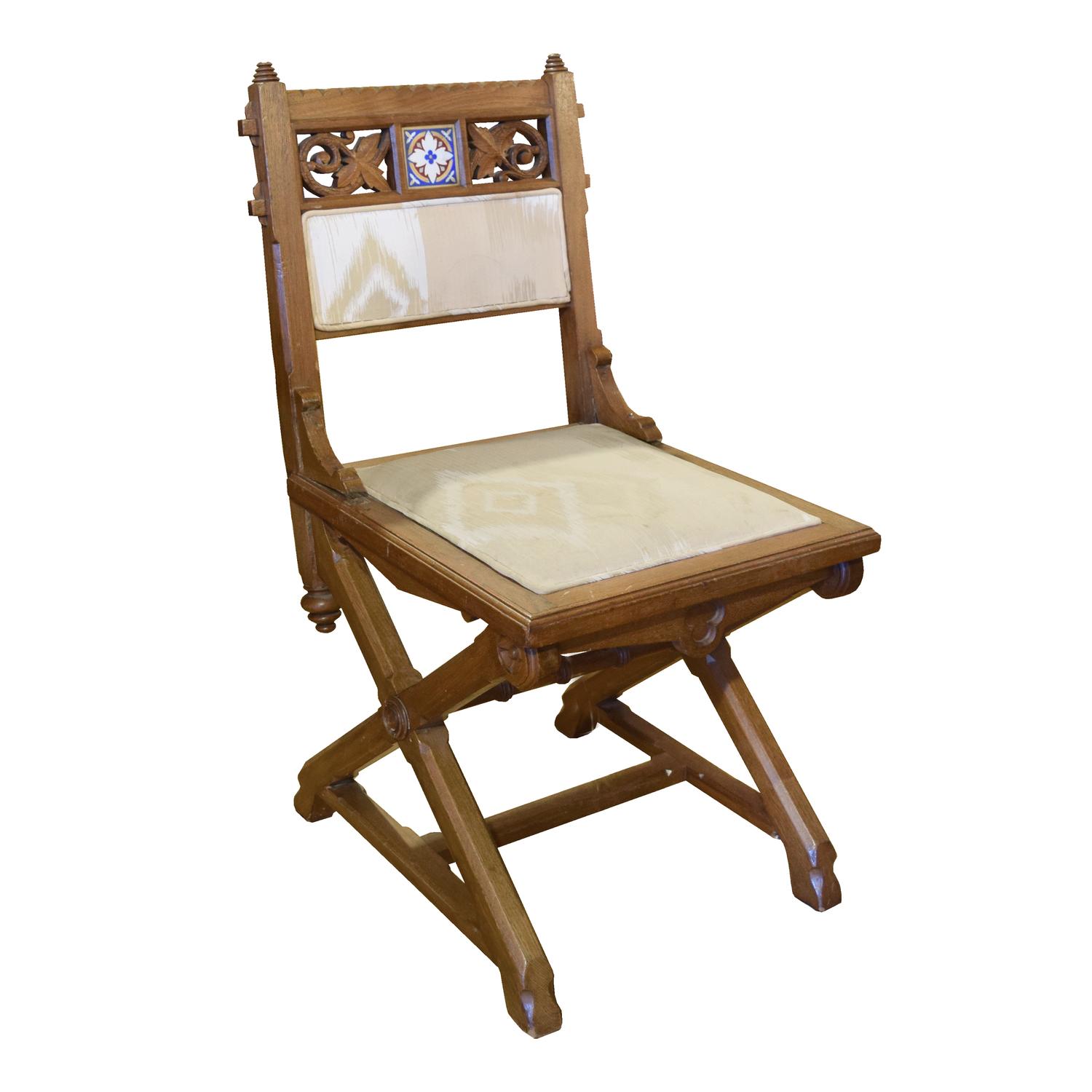 A Set of Four Aesthetic Movement Chairs 18" W x 18.5" D x 35" H — England, 19th Century