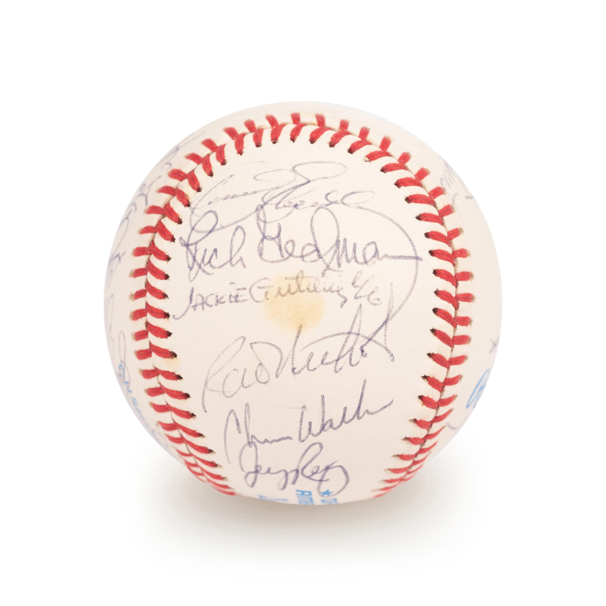 A 1983 Boston Red Sox Team Signed Autograph Baseball with 25 Signatures (Beckett Authentication Services Letter BAS Certified),